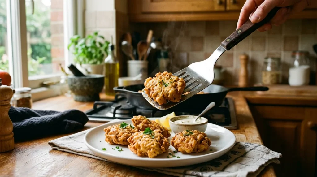 Crispy Chicken Fritters